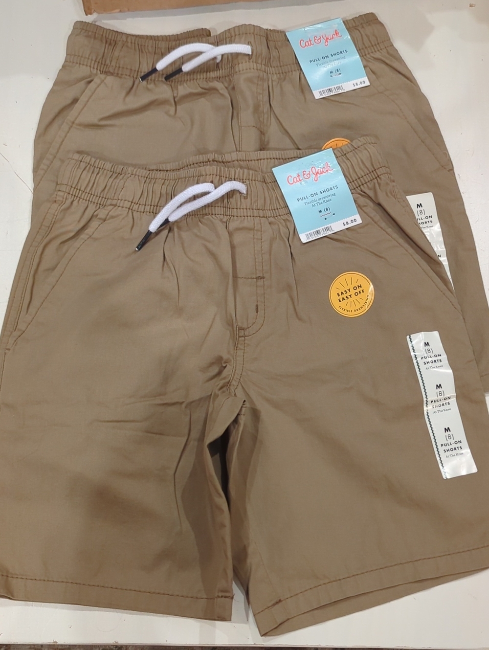 Cat & Jack Tan Pull-On Shorts with Drawstring